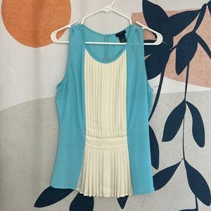 Baby blue Ann Taylor work top